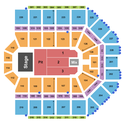 Van Andel Arena Chris Stapleton Seating Chart